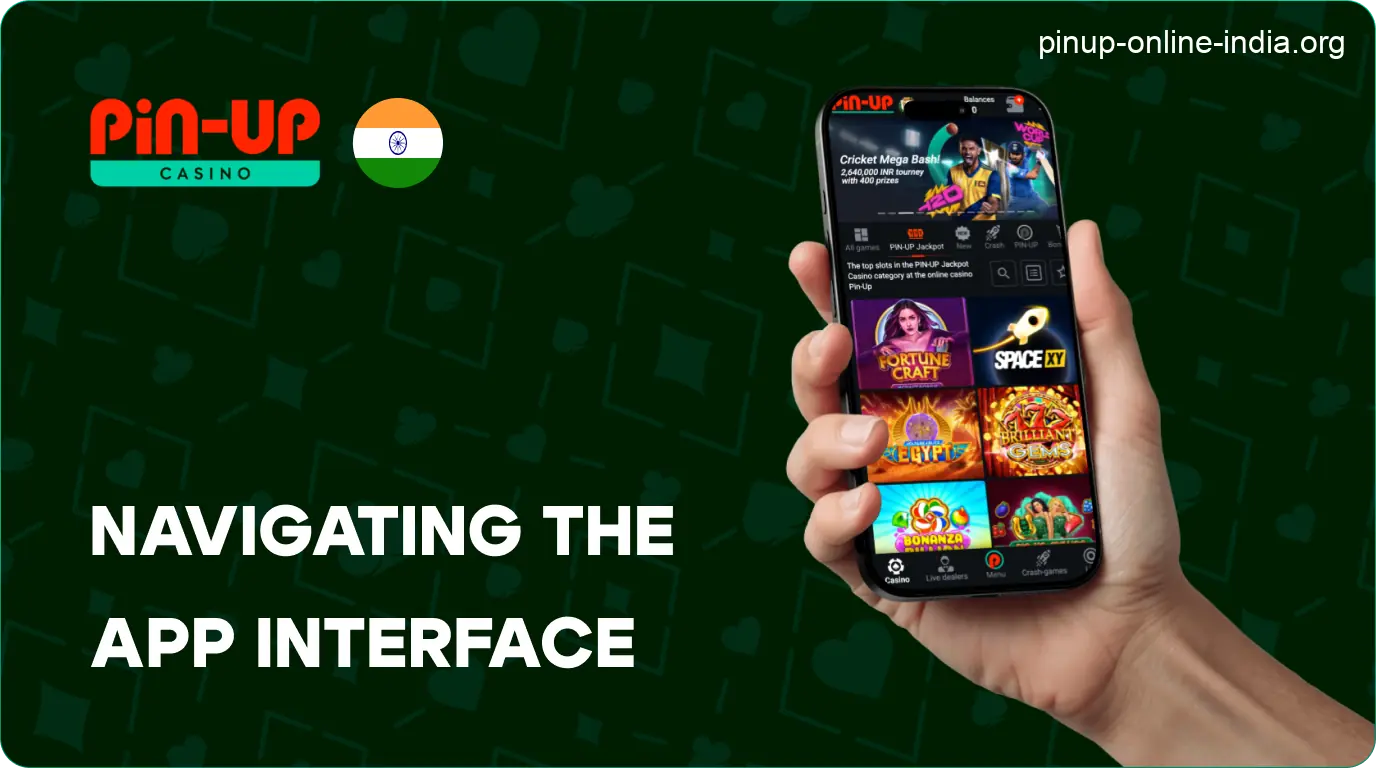 User Interface in the Pin-Up App